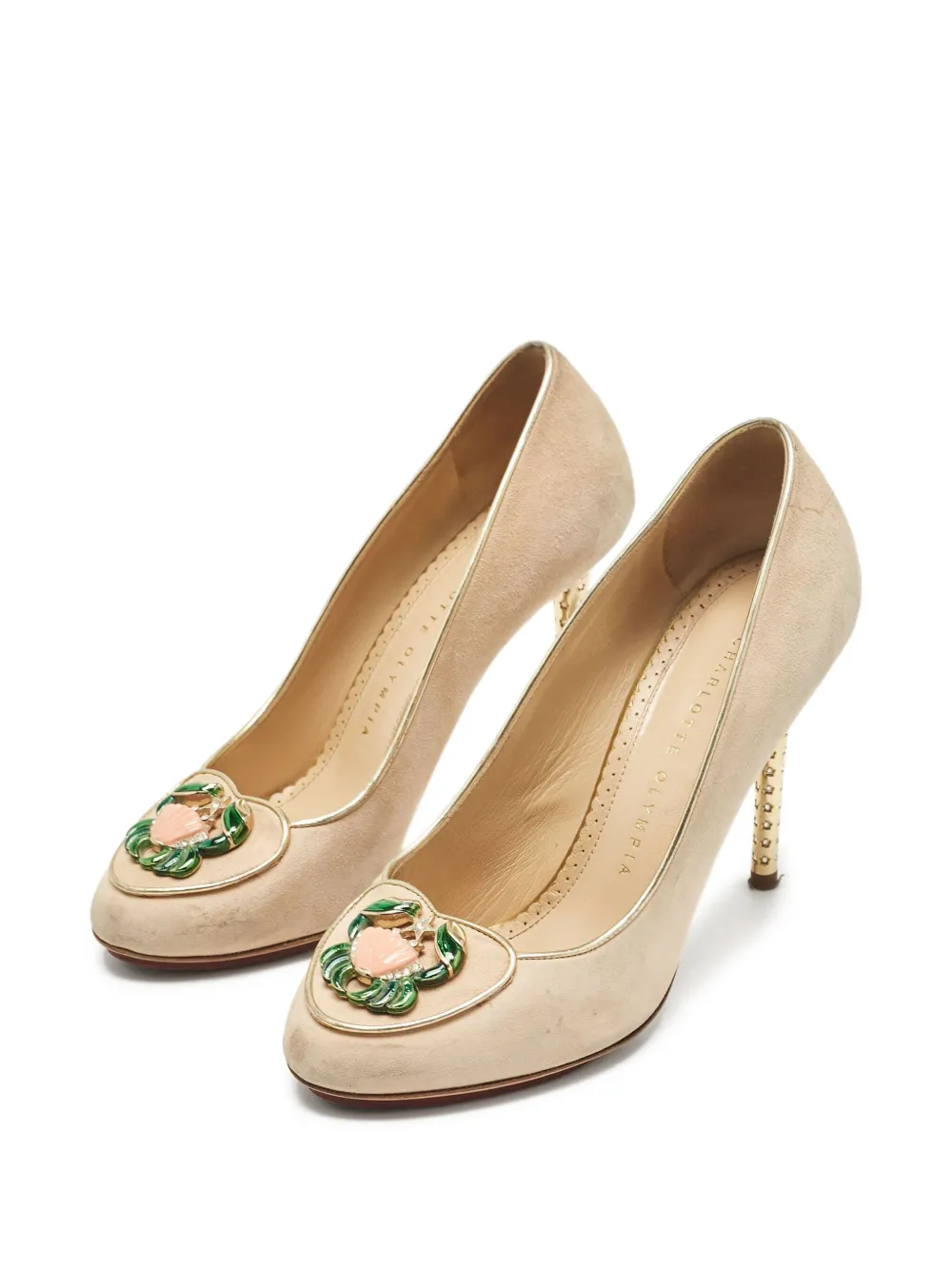 Charlotte Olympia pre-owned 110mm embellished stiletto pumps | Image 2
