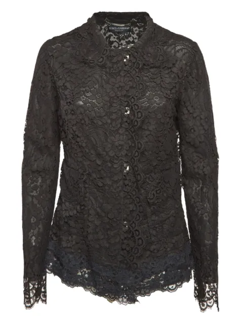 Dolce & Gabbana Pre-Owned жакет из цветочного кружева