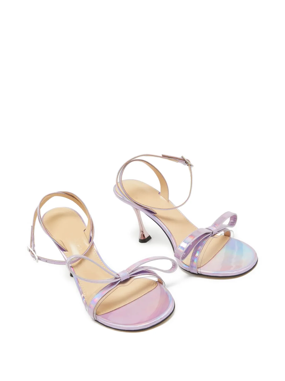 Pre-owned Mach&mach 90mm Iridescent Sandals