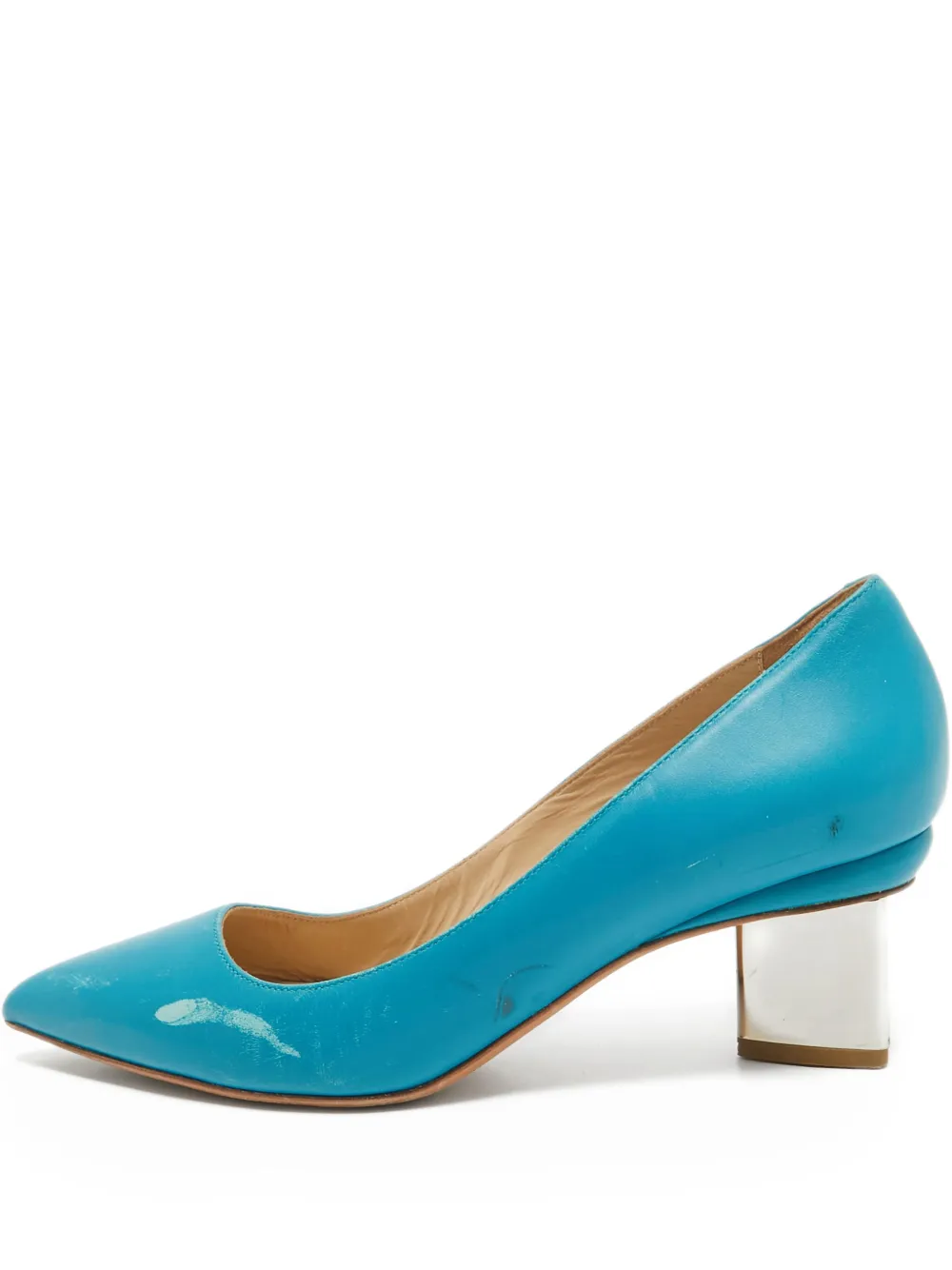 Nicholas Kirkwood leather heeled pumps | Blue | Image 1