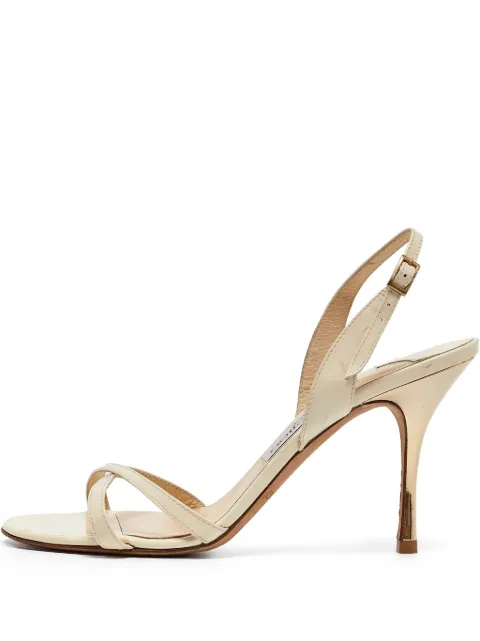 Jimmy Choo Pre-Owned sandalias de charol con tacón de 90mm