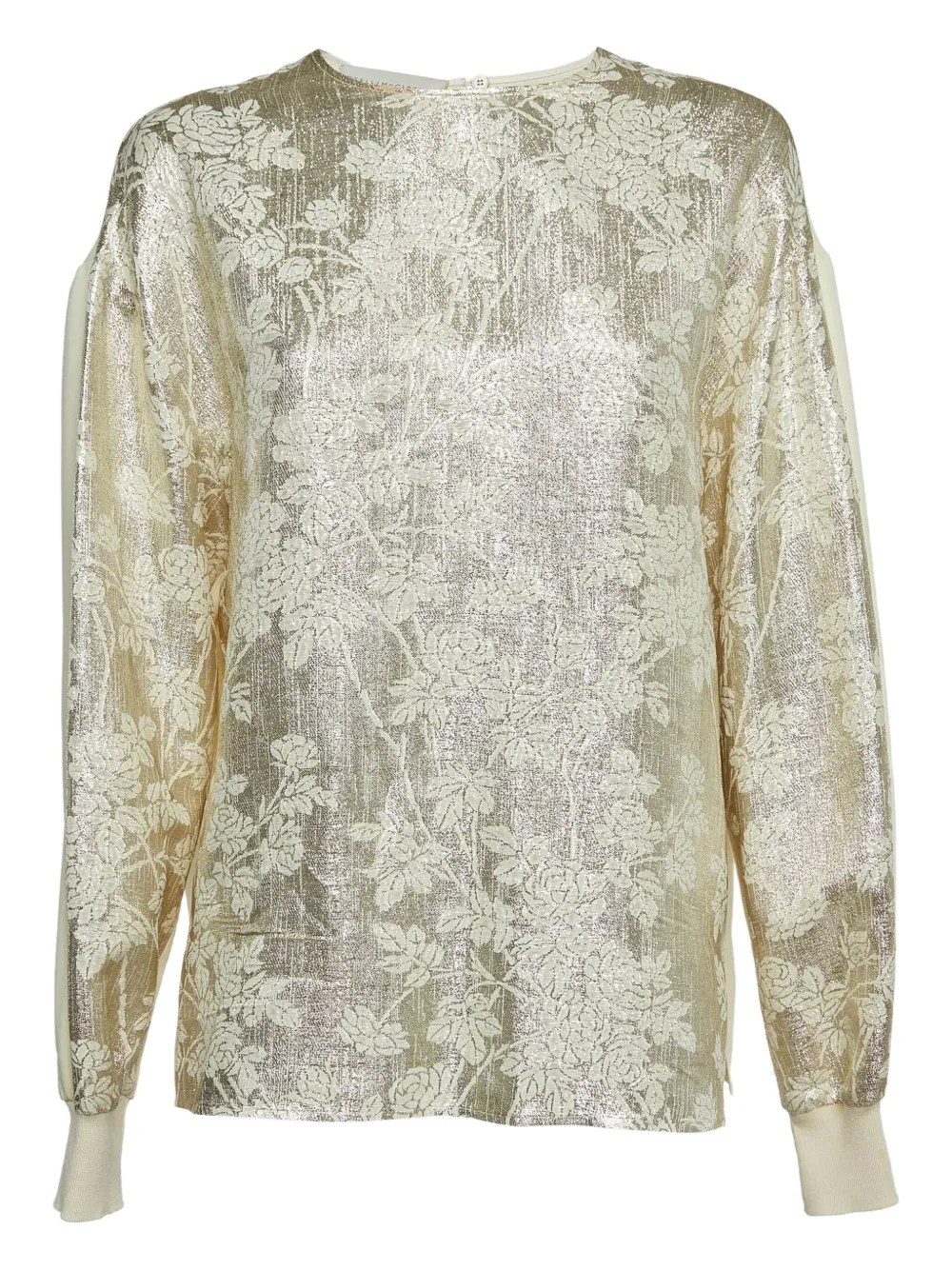Stella McCartney Pre-Owned floral-jacquard sweater | Neutrals | Image 1