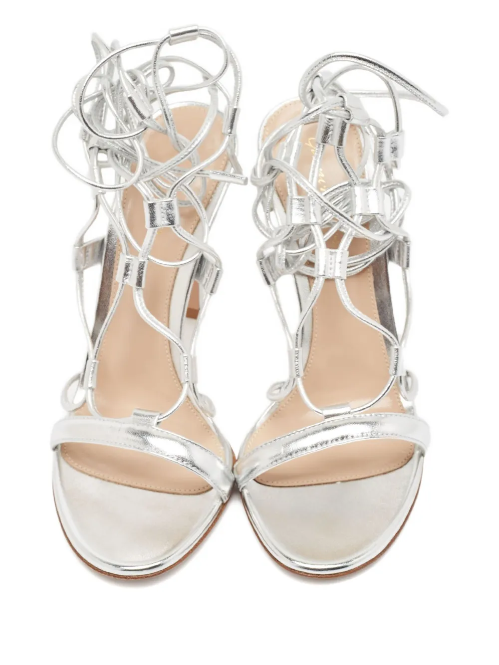 Gianvito Rossi 2024 leren sandalen - Metallic