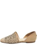 Jimmy Choo Pre-Owned Globe crystal-embellished ballet flats - Neutrals