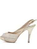 Louis Vuitton Pre-Owned 100mm slingback pumps - Grey