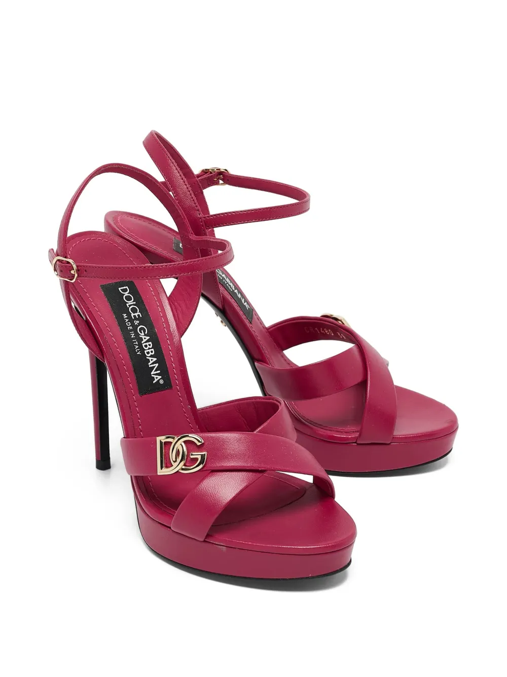 Dolce & Gabbana Pre-Owned logo-plaque platform sandals | Image 2