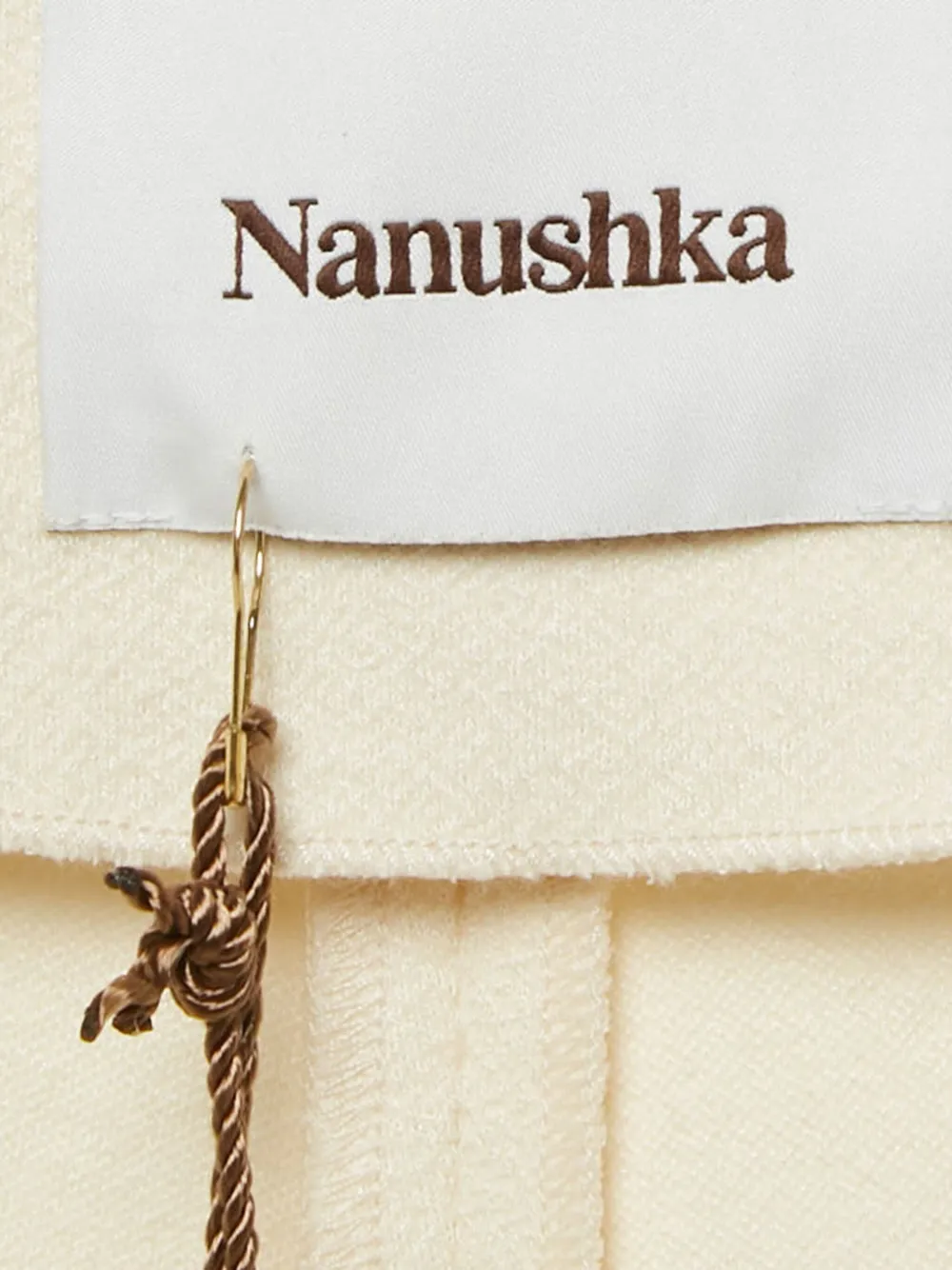 Pre-owned Nanushka Darby Trousers In Neutral