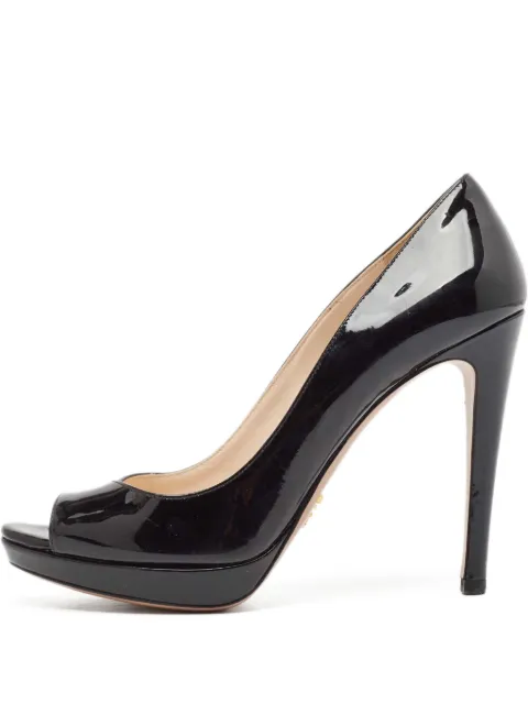 Prada Pre-Owned 95mm patent leather pumps