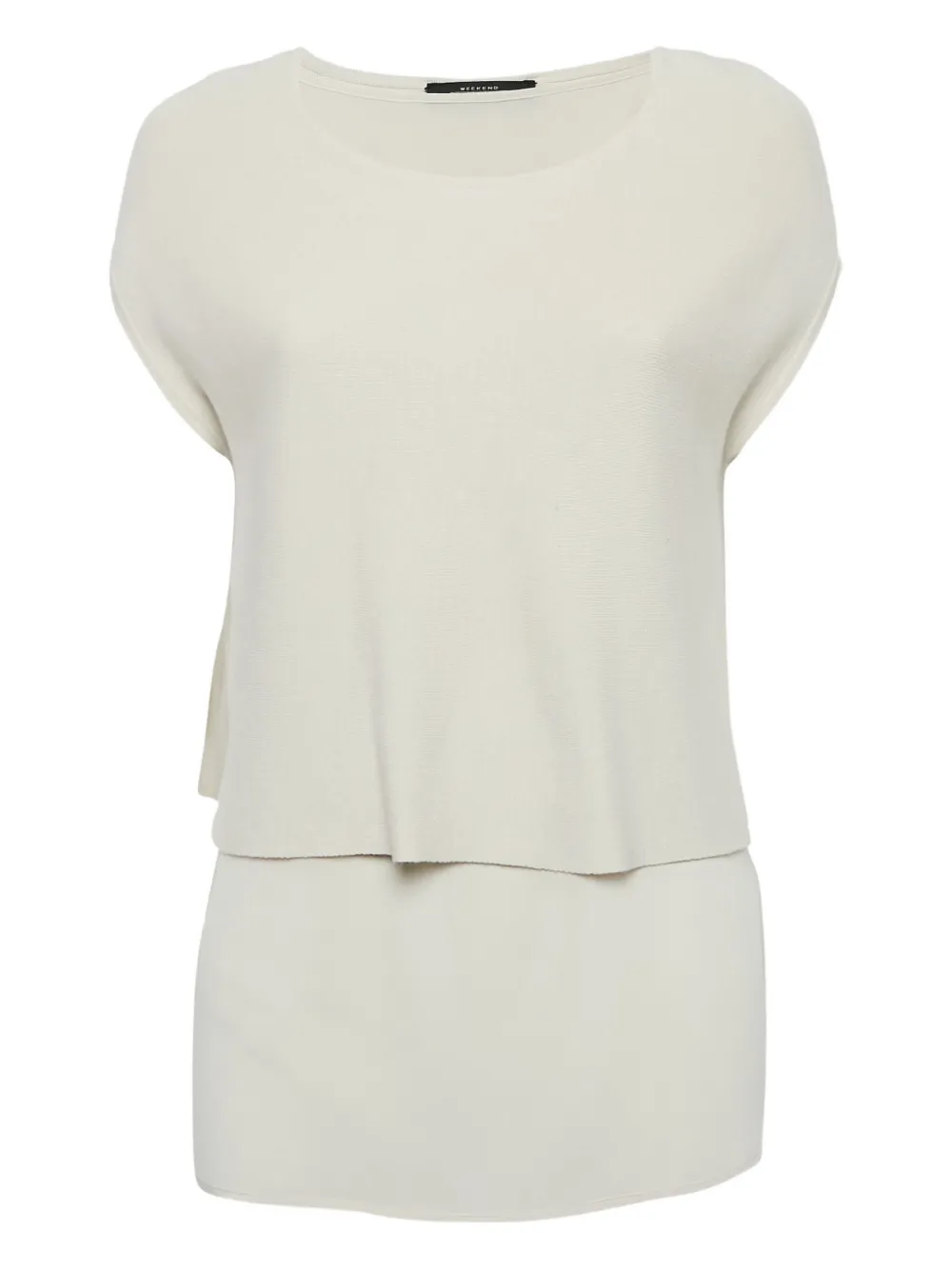 Weekend Max Mara プレオウンド レイヤードトップ - ニュートラル Weekend Max Mara プレオウンド レイヤードトップ - ニュートラル