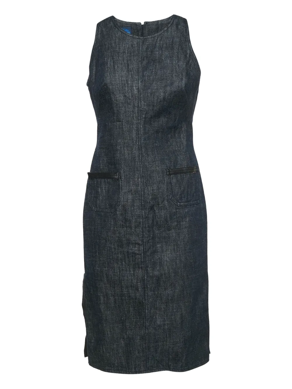 denim midi dress