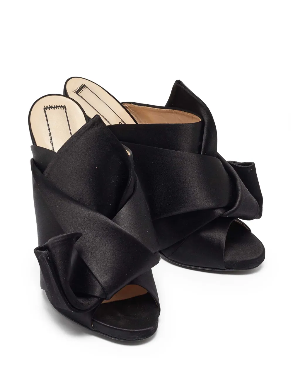 Nº21 pre-owned 130mm bow-detail sandals | Image 2