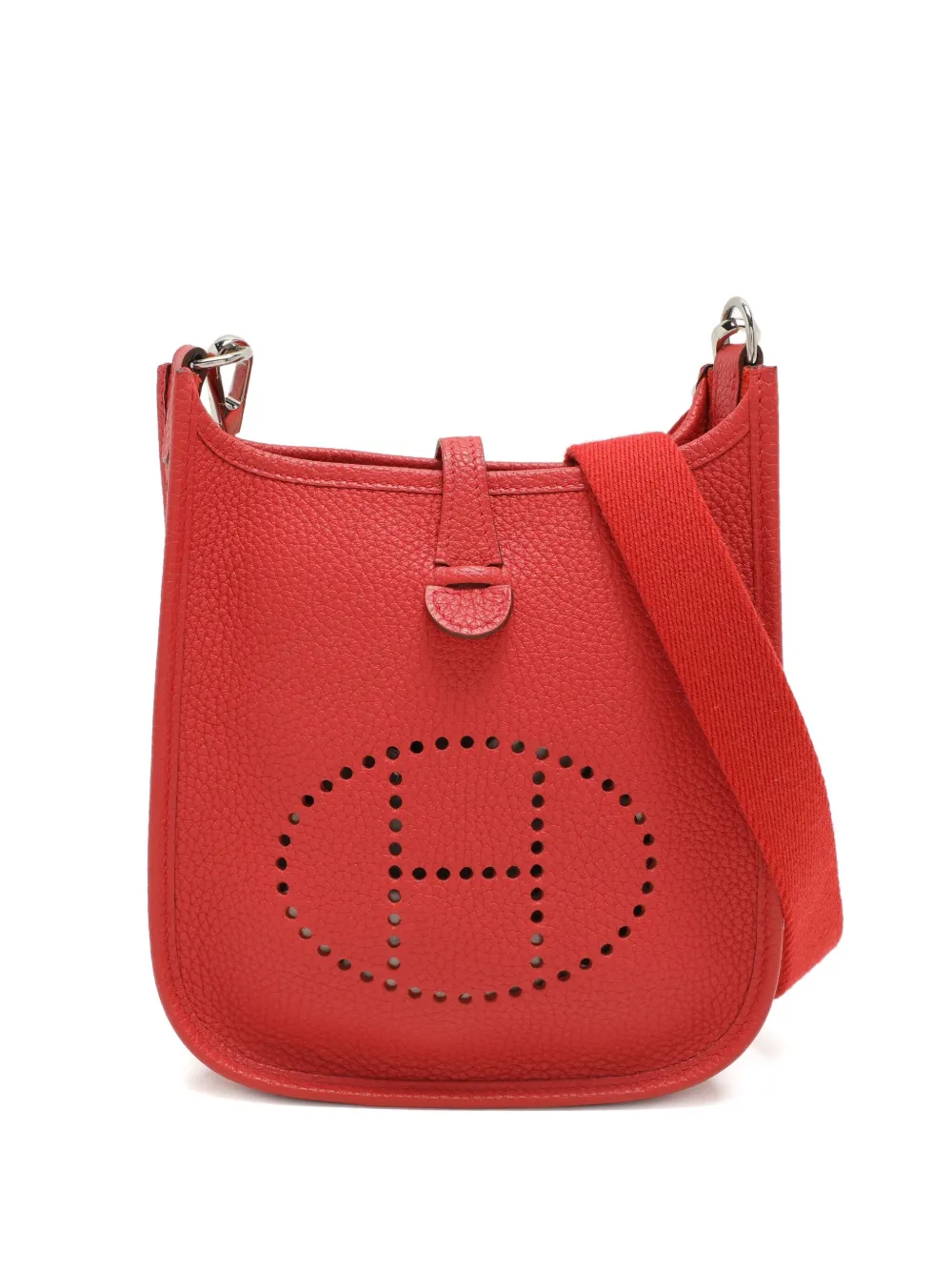 Hermès Pre-Owned Evelyne perforated-logo shoulder bag | Red | Image 1