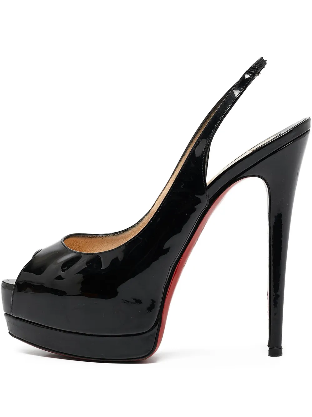Pre-owned Christian Louboutin 140mm Patent Sandals