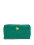 Tory Burch leather zip wallet - Green