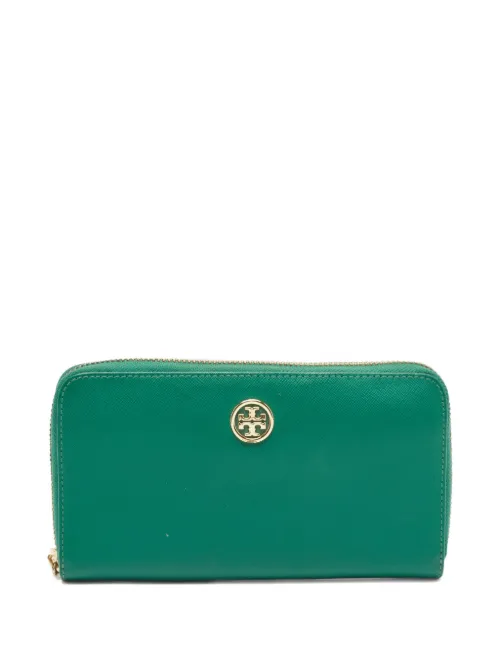 Portefeuille zippé en cuir - Tory Burch - Modalova