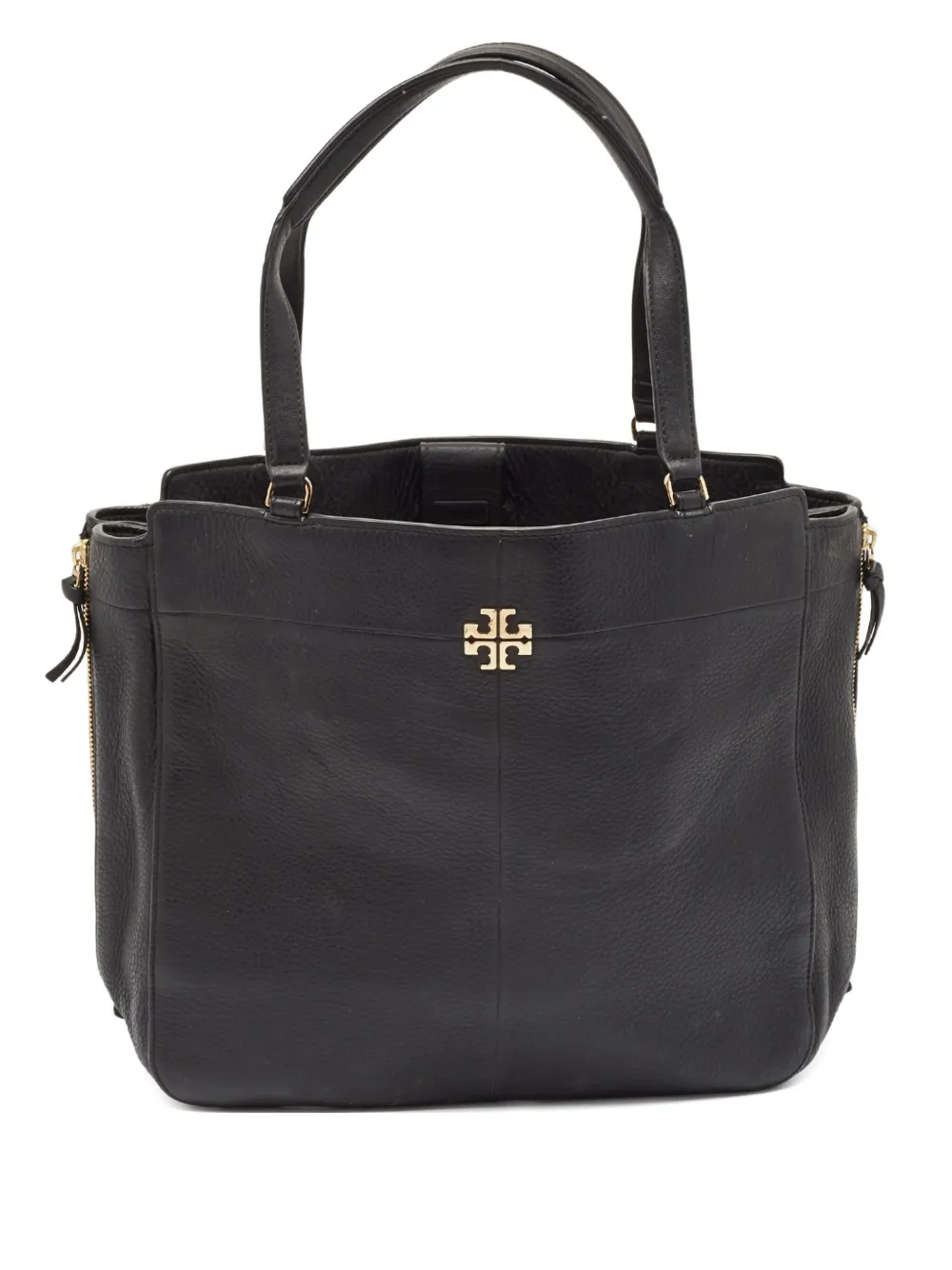 Tory Burch Ivy レザーハンドバッグ - ブラック Tory Burch Ivy レザーハンドバッグ - ブラック