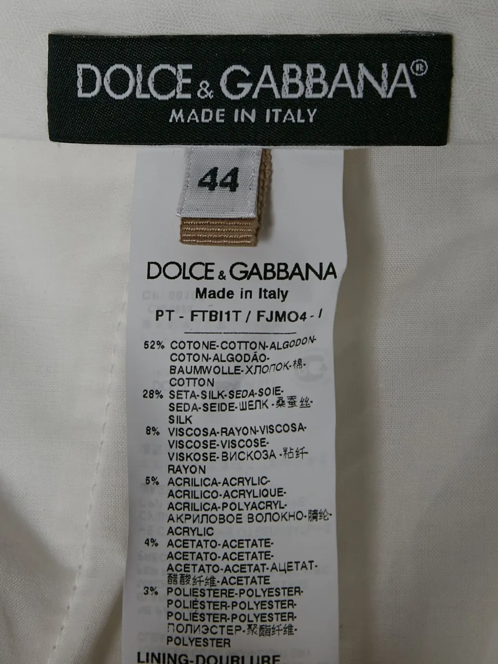 Pre-owned Dolce & Gabbana 2024 Rose-jacquard Trousers In White