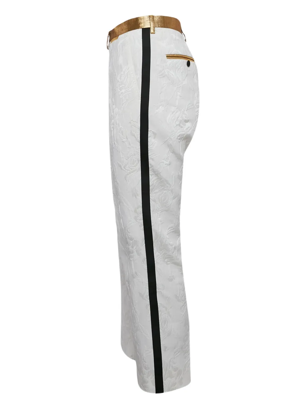 Dolce & Gabbana Pre-Owned 2024 broek met jacquard - Wit