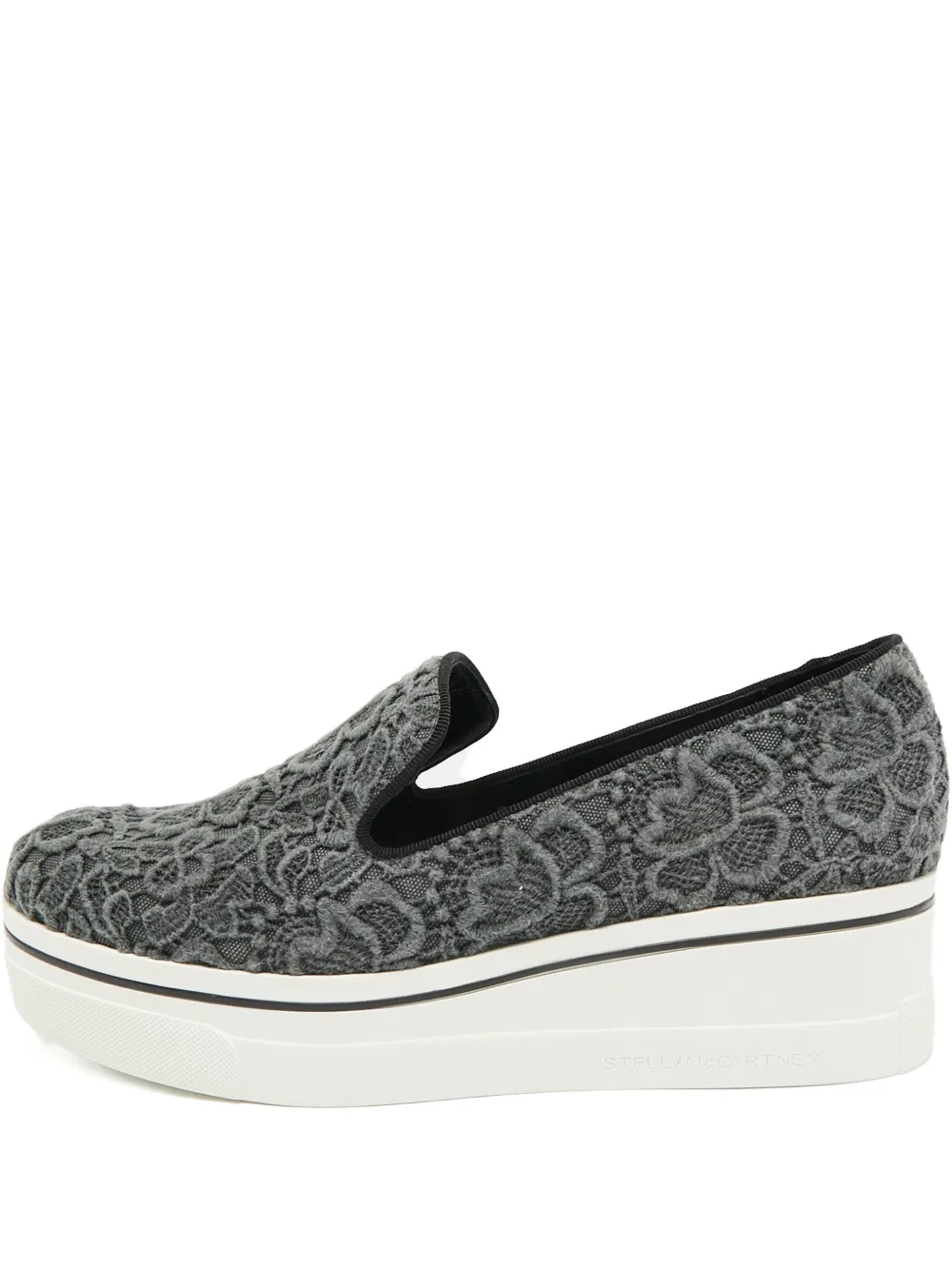 Stella McCartney Pre-Owned platform lace slip-on sneakers | Grey | Image 1
