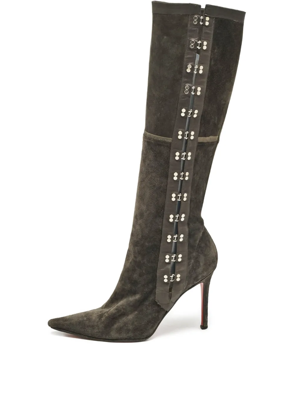Christian Louboutin Pre-Owned botas altas con tacón de 120mm | gris | Image 1