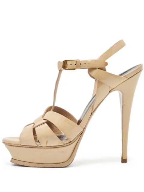 Saint Laurent Pre-Owned sandales Lola 140 mm à fini verni
