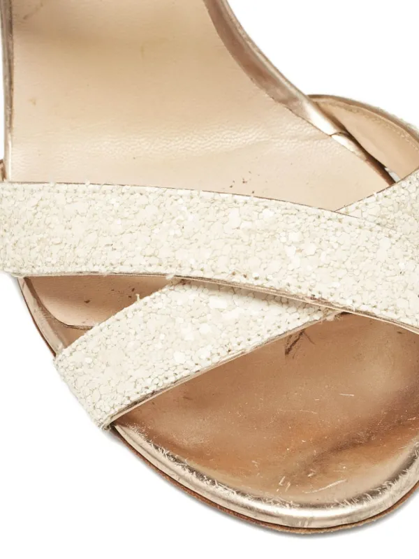 限定値下げ⚠️未使用　ジミーチュウ　グリッターサンダル Jimmy Choo Pre-Owned 2024 グリッターサンダル | ホワイト