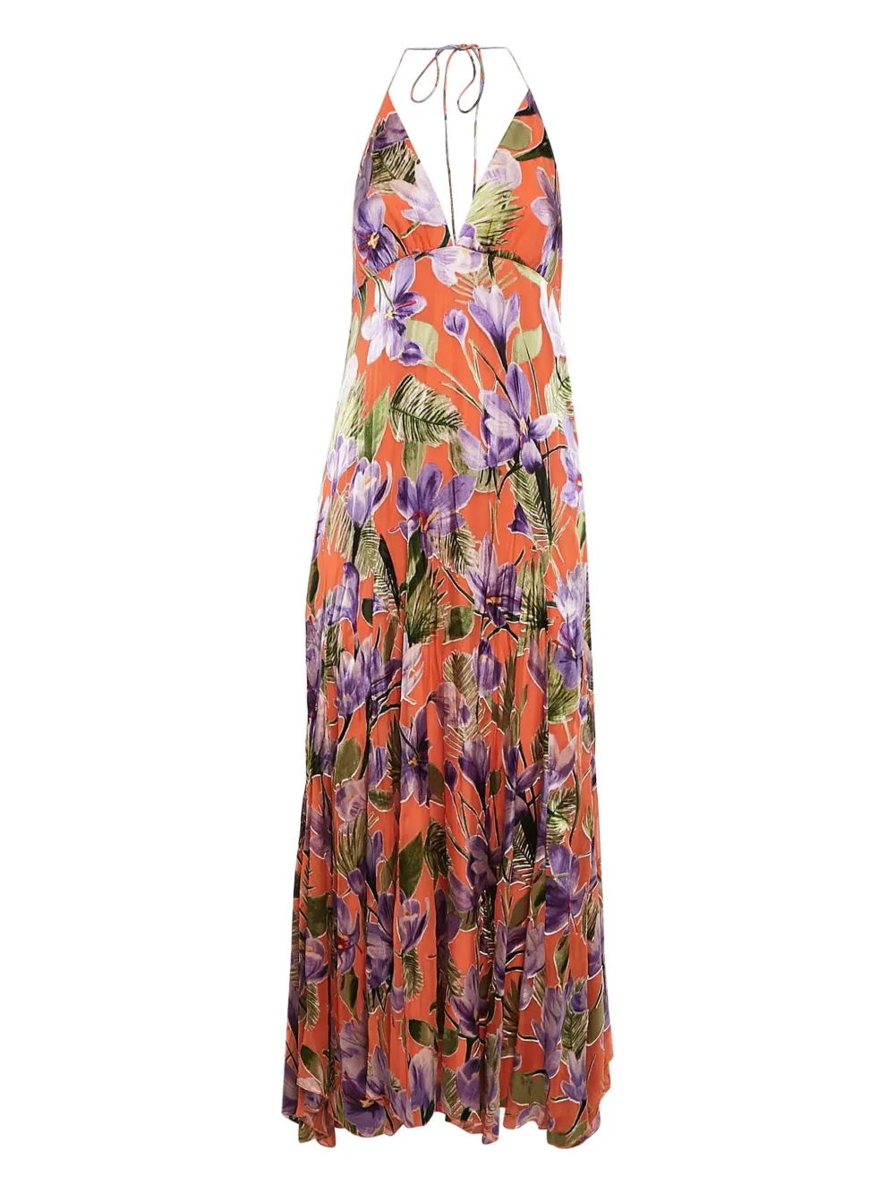 alice + olivia Pre-owned Hetty Maxikleid mit Print | Orange | Image 1