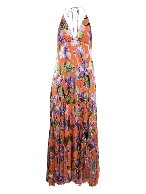 alice + olivia pre-owned Hetty floral-print maxi dress