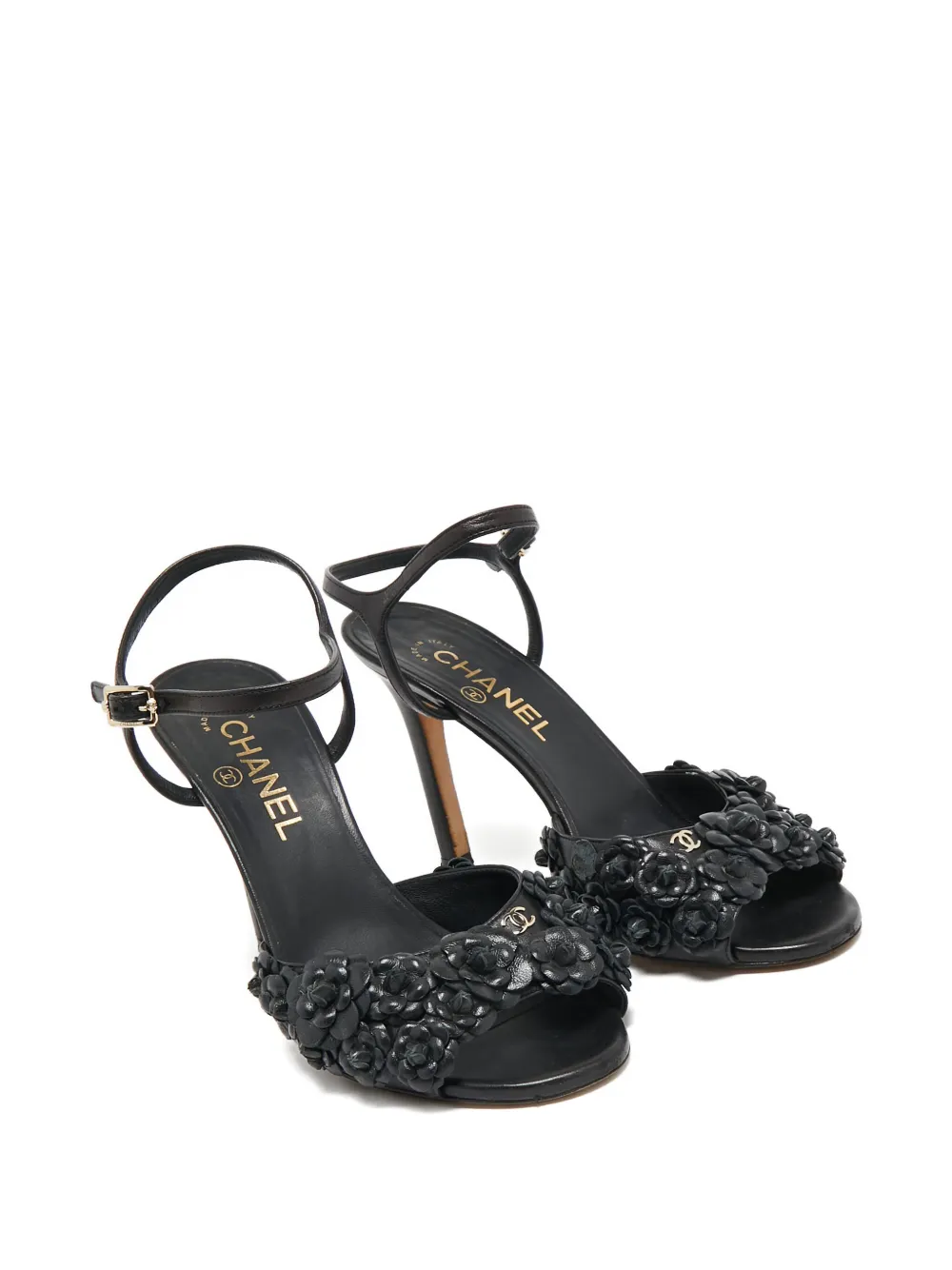 CHANEL Pre-Owned 2024 leather flower sandals | Image 2