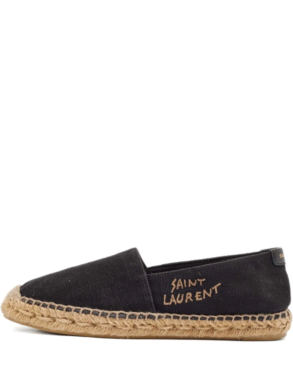 logo-embroidered canvas espadrilles