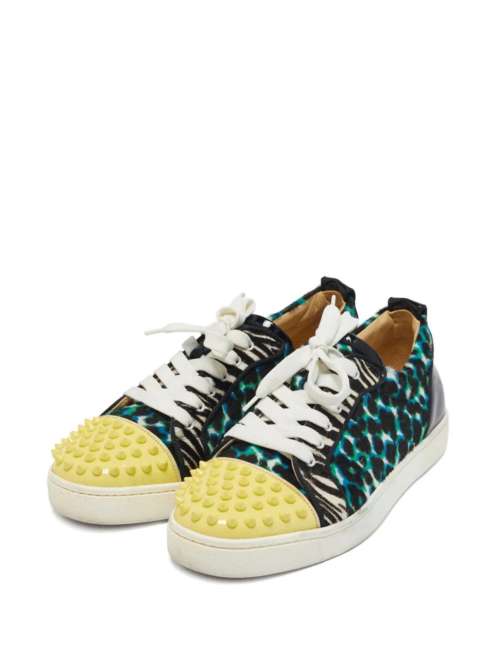 Christian Louboutin Pre-Owned 2024 leopard-print spikes sneakers | Low-Tops | Image 2