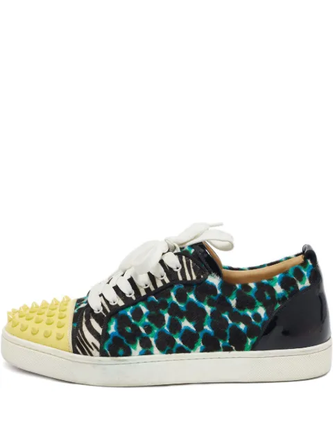 Christian Louboutin Pre-Owned 2024 leopard-print spikes sneakers