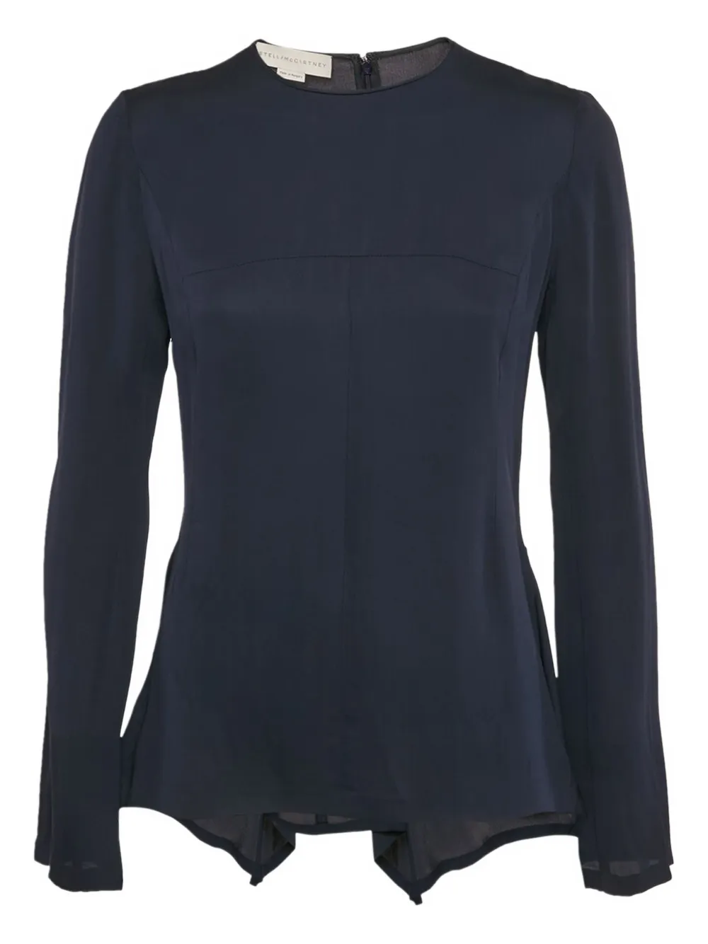 Stella McCartney Pre-Owned 2024 asymmetric draped blouse | Blue | Image 1