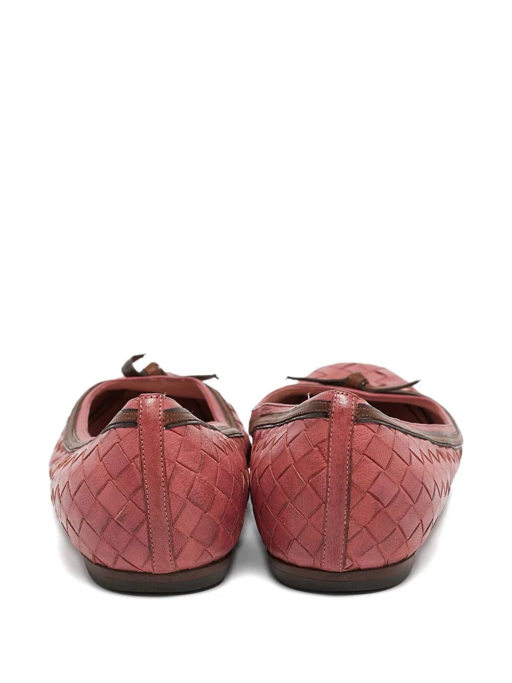 Bottega Veneta Pre-Owned イントレチャート フラットシューズ