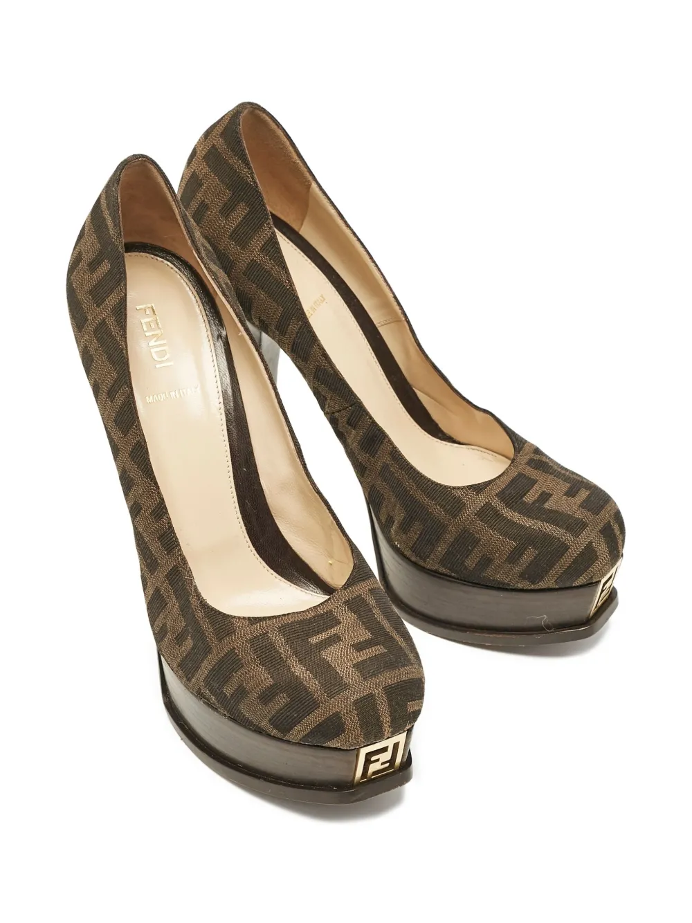 Fendi Pre-Owned モノグラム パンプス | ブラウン | FARFETCH JP