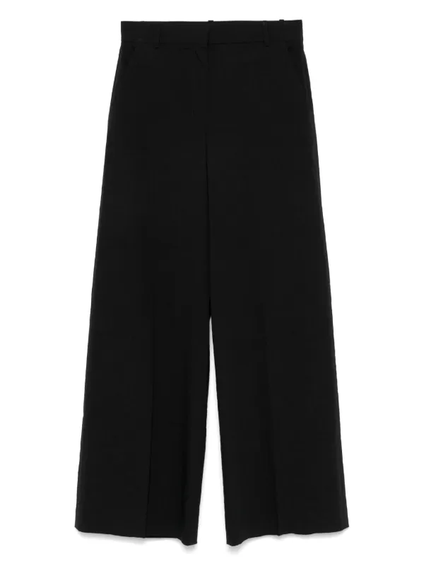 Theory ブラック ワイドパンツ Theory ワイドパンツ | ブラック | FARFETCH JP