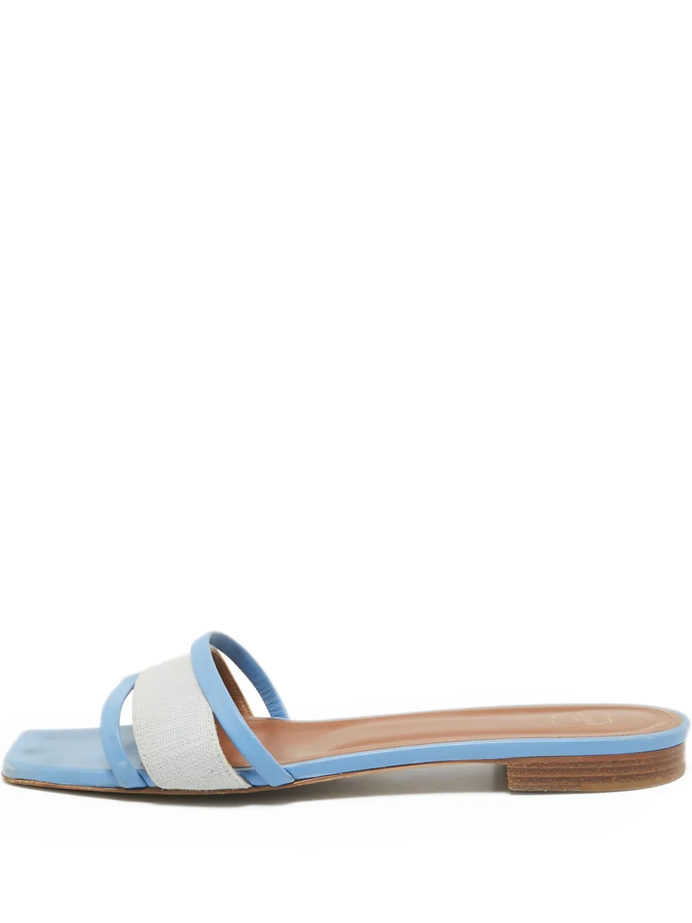 Malone Souliers pre-owned Demi two-band flat sandals | Blue | Image 1