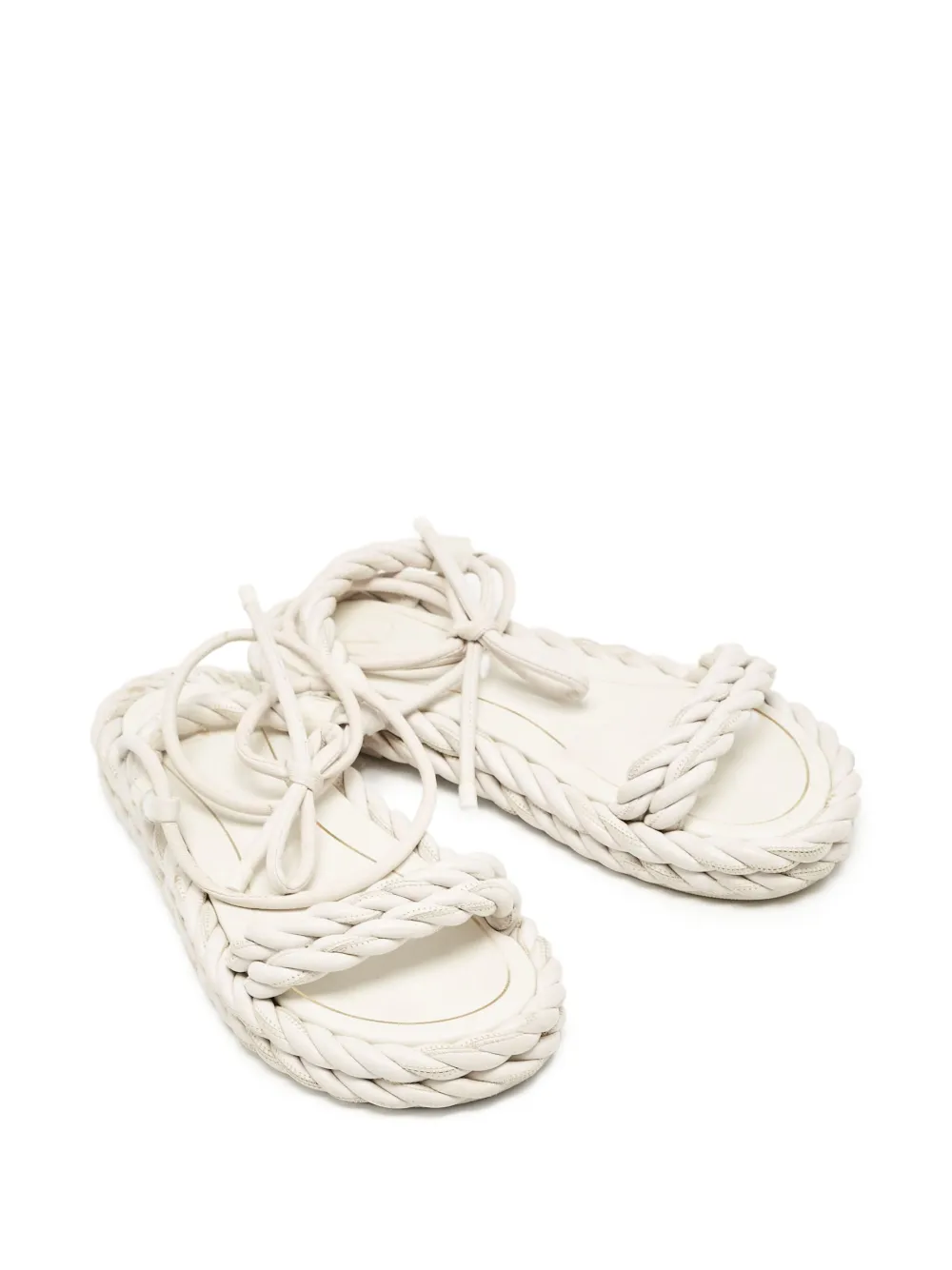 Valentino Garavani Pre-Owned rope-detail flat sandals | Flat Sandals | Image 2