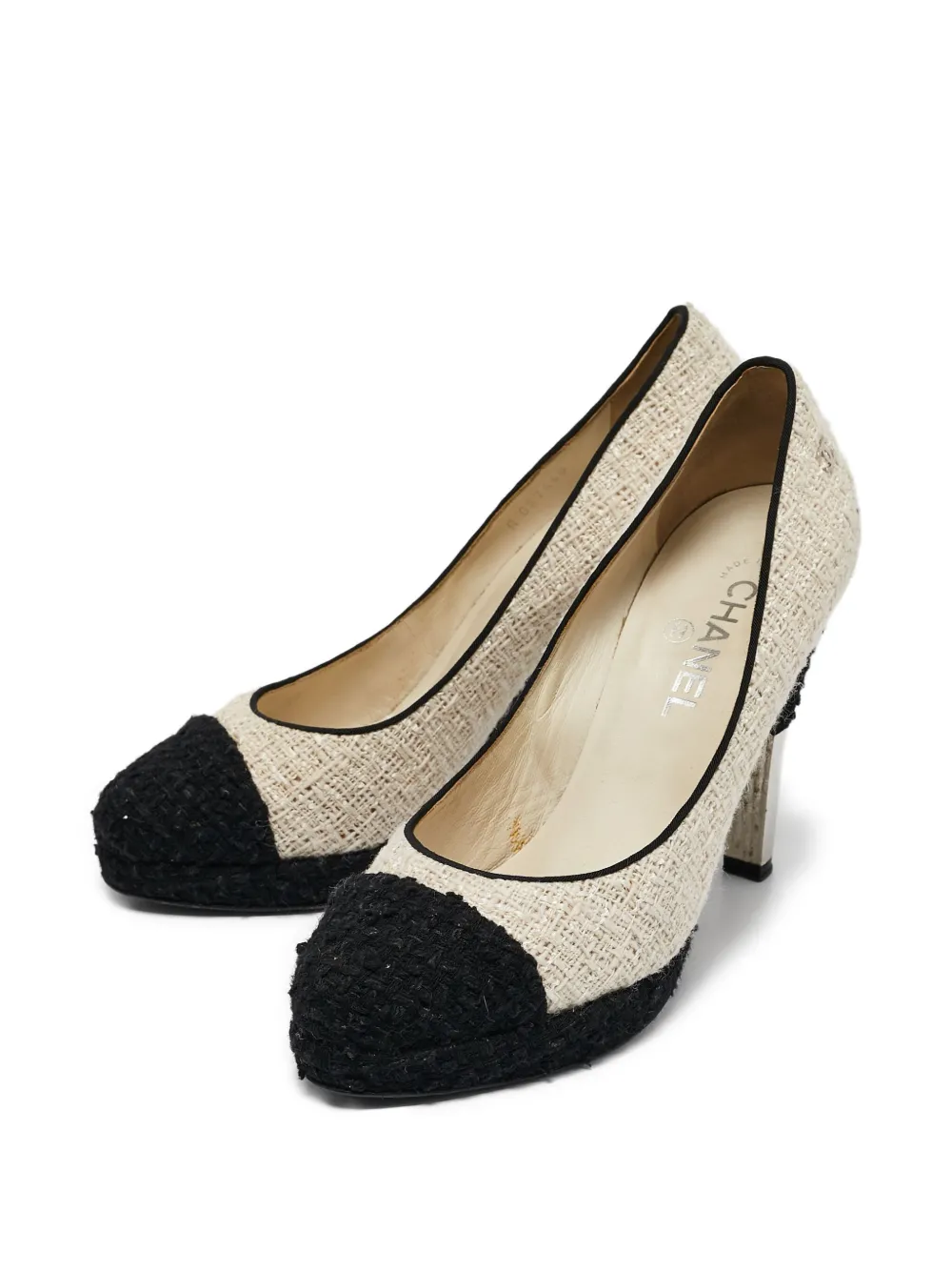 CHANEL Pre-Owned 120mm leather heeled pumps | Image 2