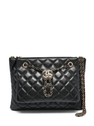 CHANEL Pre-Owned キルティングレザー ショルダーバッグ | ブラック