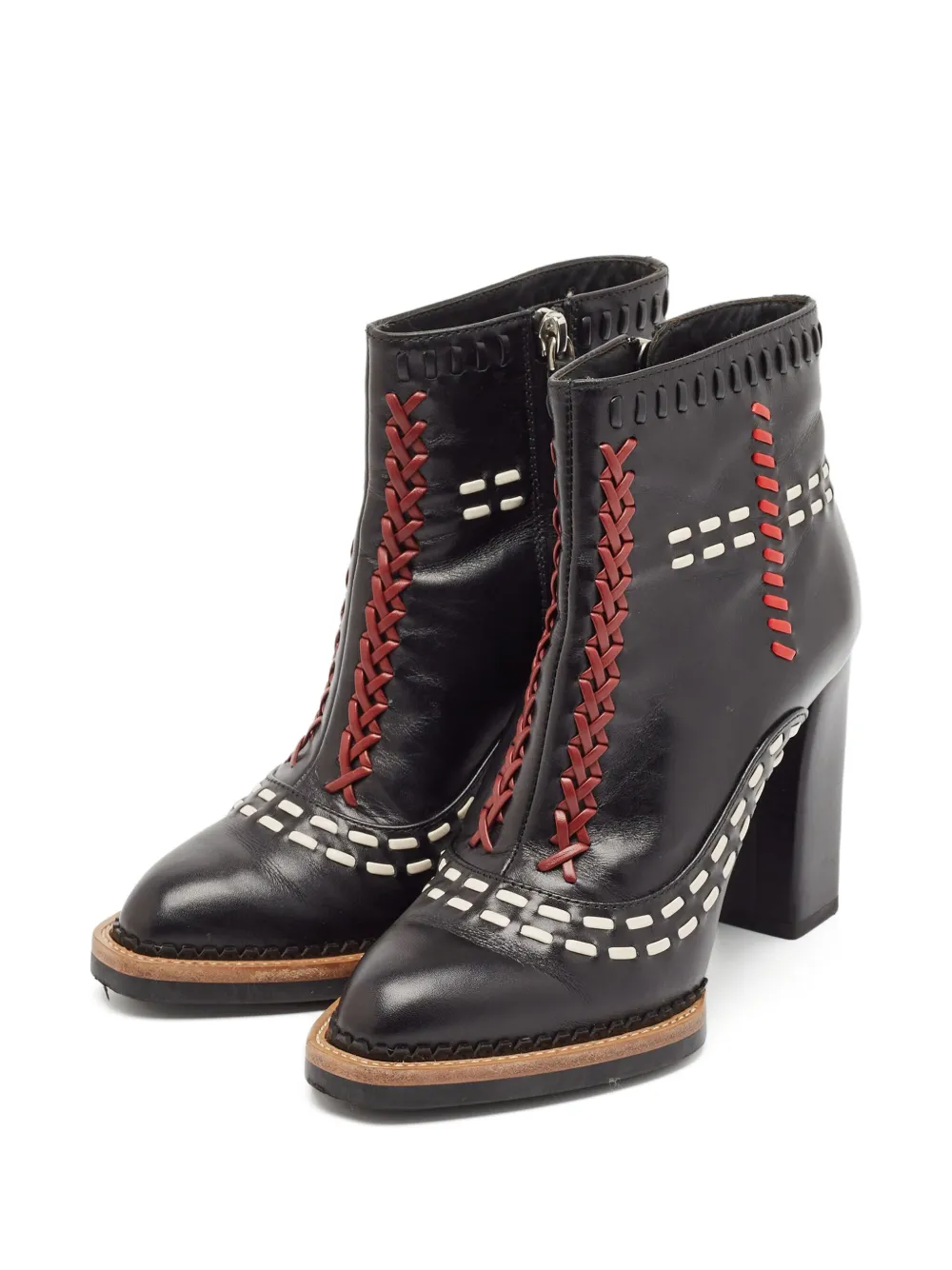 Tod's Vintage 100mm brogue-stitch ankle boots | Image 2
