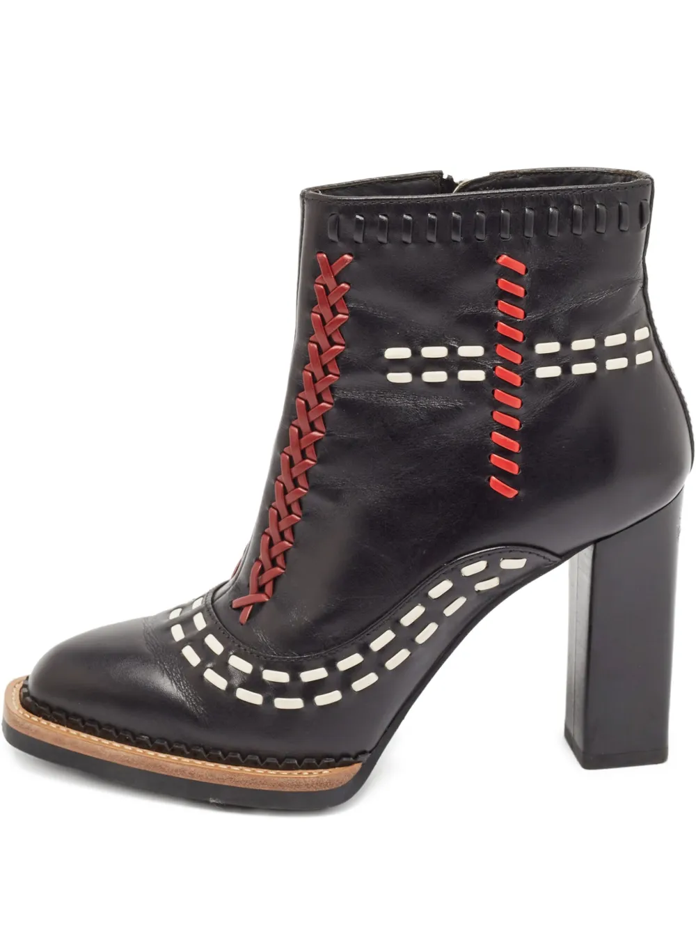 Tod's Vintage 100mm brogue-stitch ankle boots | Black | Image 1