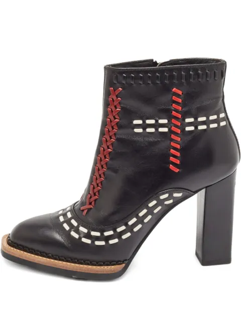 Tod's Vintage 100mm brogue-stitch ankle boots