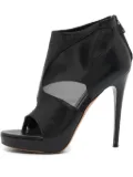 Alexander McQueen Pre-Owned 110mm mesh-panel sandals - Black