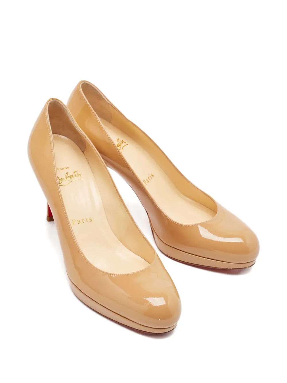Christian Louboutin Pre-Owned Lakleren pumps - Beige
