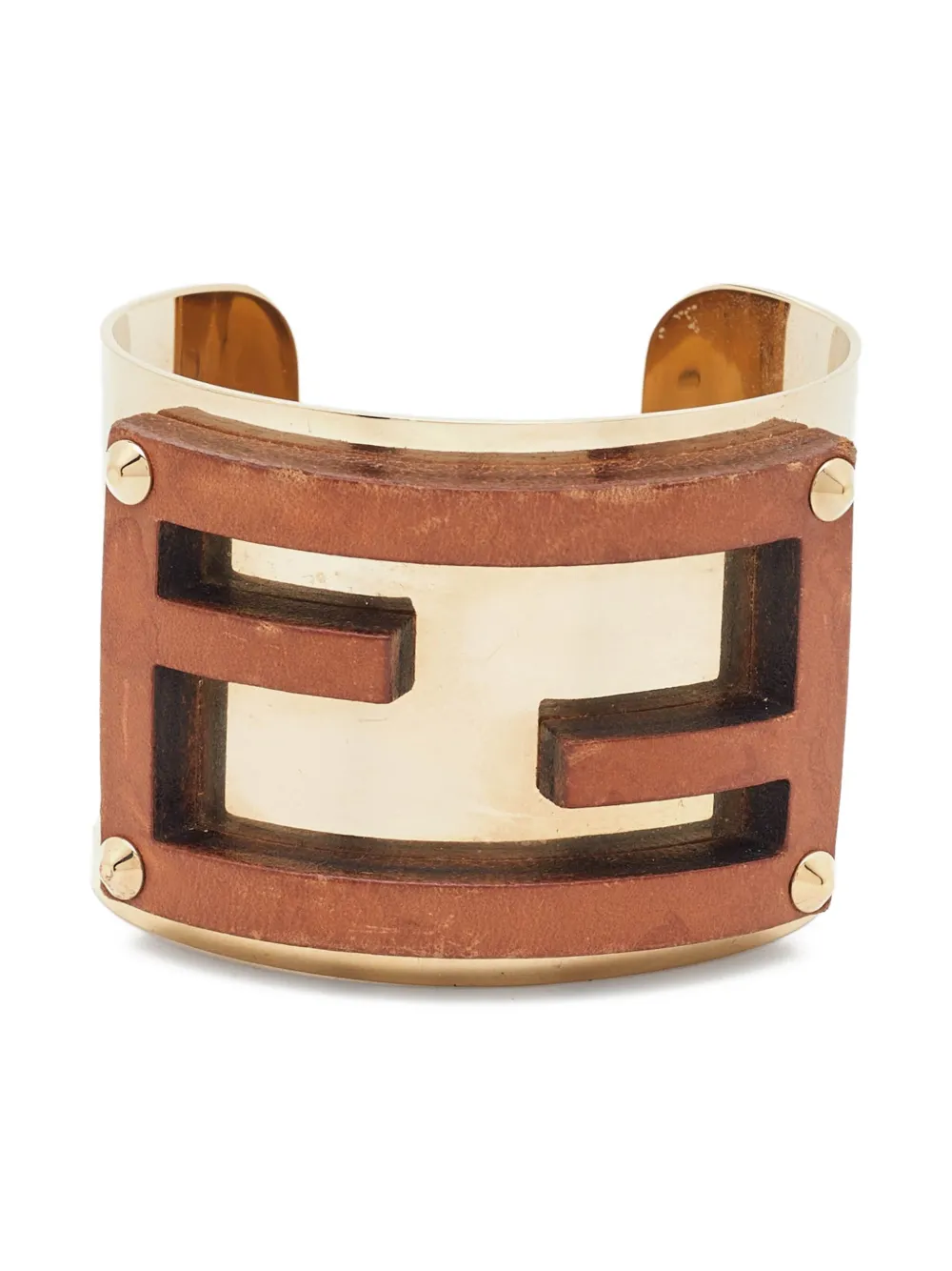 Fendi Pre-Owned FF-logo cuff bracelet | Image 1