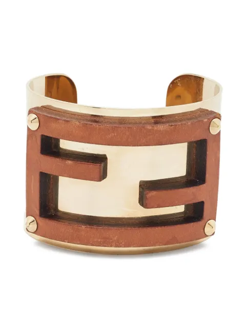 Fendi Pre-Owned FF-logo cuff bracelet