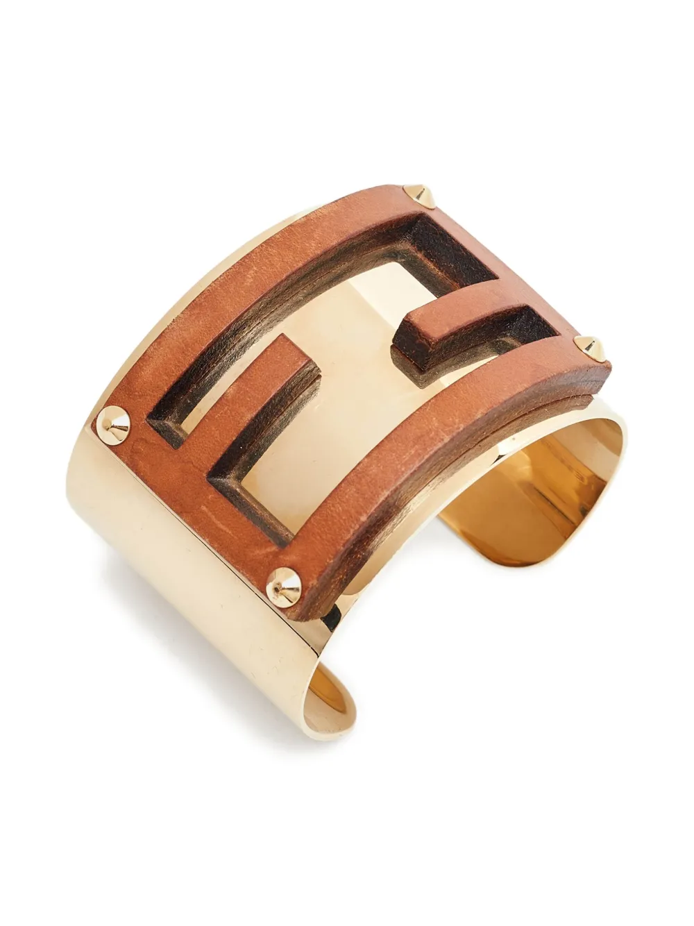 Fendi Pre-Owned FF-logo cuff bracelet | Pre-Owned | Image 2
