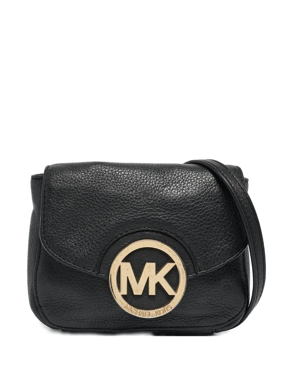 Michael Kors Vintage プレオウンド ロゴアップリケ ショルダーバッグ - ブラック Michael Kors Vintage プレオウンド ロゴアップリケ ショルダーバッグ - ブラック