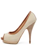 Giuseppe Zanotti Vintage pre-owned platform peep-toe pumps - Neutrals